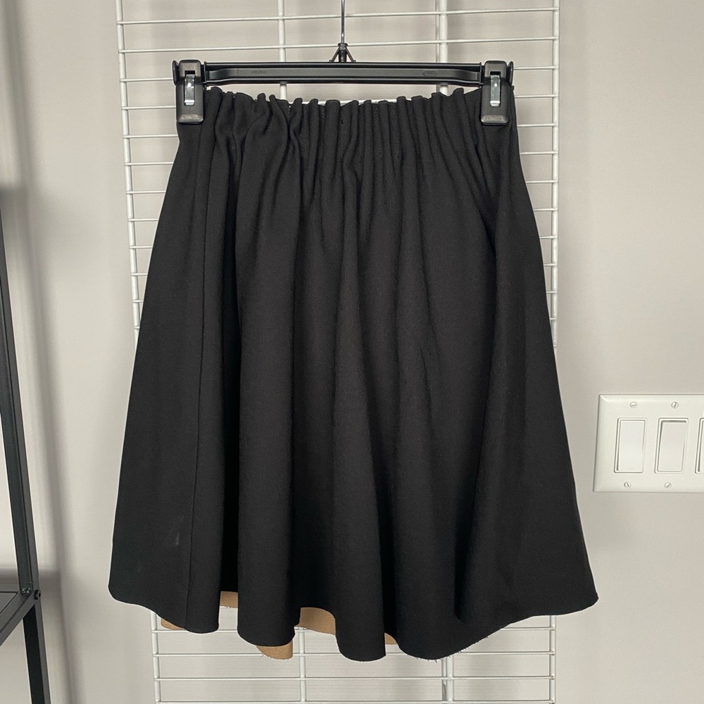Zara Pleated Black Mini Skirt Small